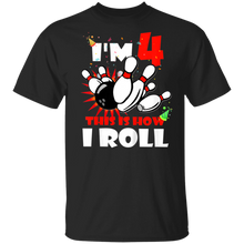 Load image into Gallery viewer, Kids This Is How I Roll 4 Years Old Tshirt Bowling Birthday Gift