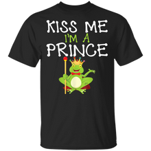 Load image into Gallery viewer, Kiss Me I_m A Funny Frog Prince Halloween for Frog Lover T-Shirt