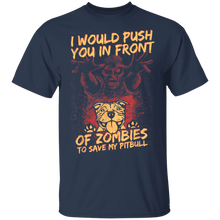 Load image into Gallery viewer, Halloween Zombies Save My Pitbull Dog For Men, Women _ Kids T-Shirt