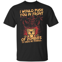 Load image into Gallery viewer, Halloween Zombies Save My Pitbull Dog For Men, Women _ Kids T-Shirt